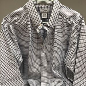 NWOT L.L.Bean 16 1/2-36 100% cotton wrinkle free